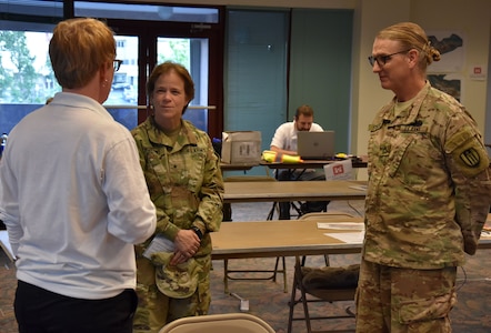 Brig. Gen. Diana Holland views U.S. Virgin Islands recovery operations