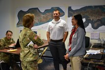 Brig. Gen. Diana Holland views U.S. Virgin Islands recovery operations