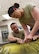 Master Sgt. David Clark (left), an aircrew flight equipment journeyman, and Airman 1st Class Cheyenne Underwood, an aircrew flight equipment apprentice, both with the Kentucky Air Guard’s 123rd Operations Support Squadron in Louisville, Ky., pack a rubber raft after a routine inspection of its integrity June 9, 2017. Each piece of life-saving equipment that goes on an aircraft has a specific maintenance schedule, which is the responsibility of the aircrew flight equipment shop.