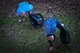 U.S. Air Force Airman 1st Class Devon Parrish, 20th Comptroller Squadron accounting technician, left, and Airman 1st Class Dylan Dykstra, 20th Logistics Readiness Squadron traffic management technician, right, pick up trash outside a dormitory during a dorm clean-up at Shaw Air Force Base, S.C., Jan. 28, 2017. Aside from cleaning the exterior of the dormitory, Airmen had the opportunity to provide feedback to their supervisors on items that may need maintenance. (U.S. Air Force photo by Airman 1st Class Christopher Maldonado)