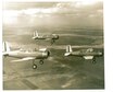 A group of BT-13 Valiants from Vance Air Force Base, Okla. soar over Northwest Oklahoma in the early 1940s. The BT-13 Valiant served almost exclusively as the basic trainer for all aircrews trained in the U.S. during World War II. By 1945, the aircraft was being replaced with other advanced models and after the war the aircraft was retired. (Courtesy Photo)