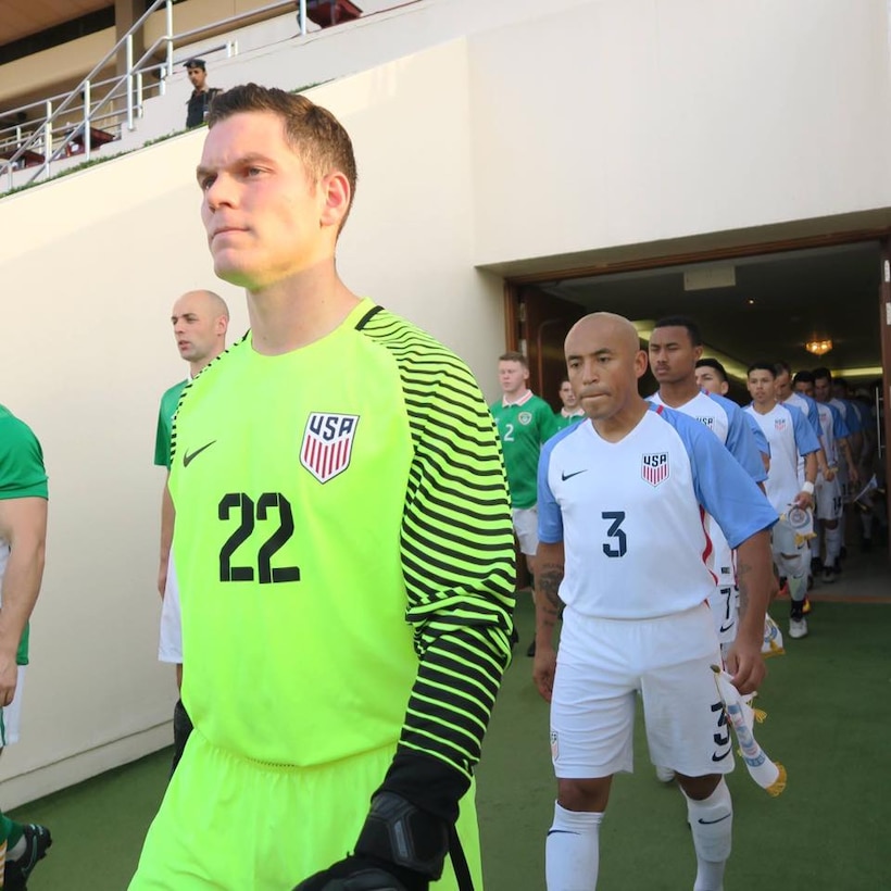 USA versus Ireland in the final match of pool play.  