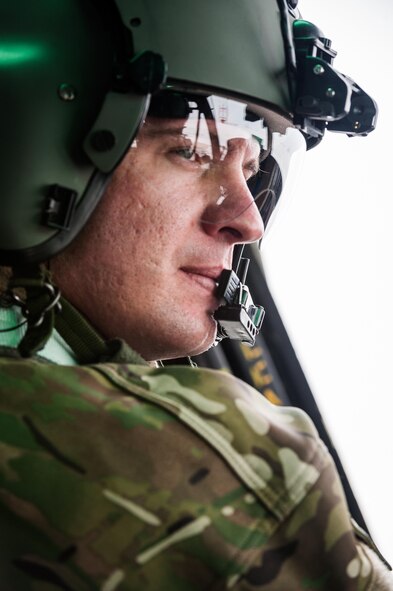 A UH-1N Iroquois from the 54th Helicopter Squadron flies over Minot Air Force Base’s missile complex, N.D., Jan. 25, 2017. The purpose of the flight was to perform training maneuvers and complete a security sweep of 91st Missile Wing launch facilities.  The 54th HS’s fleet is critical in providing support to 91st MW Airmen and assets in the missile complex. (U.S. Air Force photo/Airman 1st Class J.T. Armstrong)