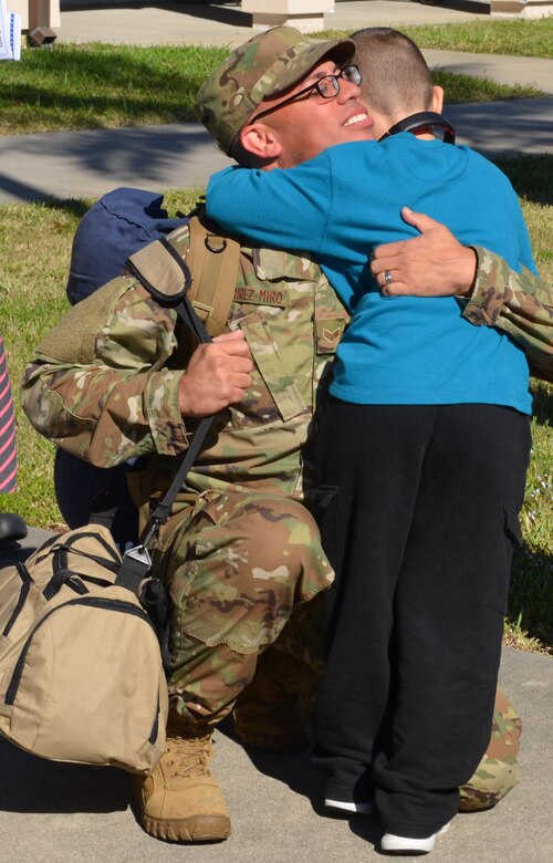 A group of fixed and rotor wing aviator, maintenance and support personnel deployed to Africa and Afghanistan. In both locations, Rescue Wing Airmen are tasked with saving lives by using their skills and equipment to perform combat rescue operations – speeding to pick up isolated personnel and the injured and return them safely. (U.S. Air Force photo/Maj. Cathleen Snow)