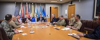 Secretary of Defense James Mattis meets with the Joint Chiefs of Staff at the Pentagon in Washington, D.C., Jan. 23, 2017. (DoD photo by Air Force Tech. Sgt. Brigitte N. Brantley)