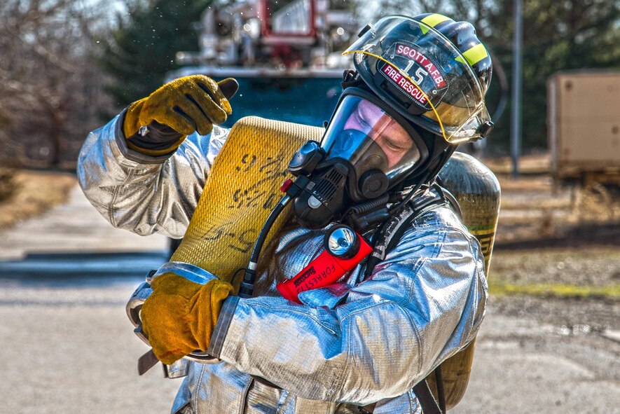 375th CES firefighters test skills