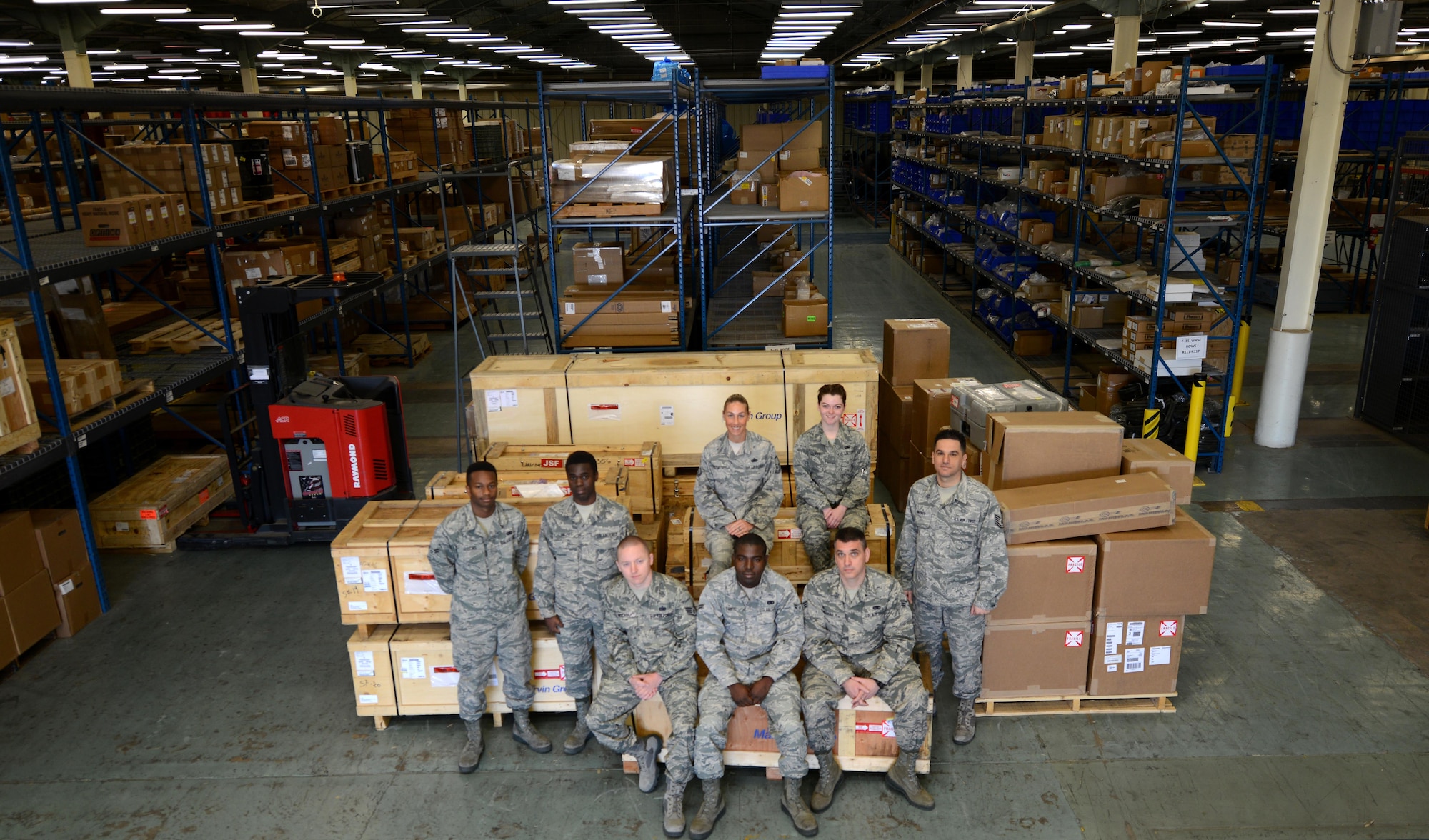 The 56th Logistics Readiness Squadron central storage section was nominated   for the Air Education Training Command Department of Defense Award for Supply Chain Excellence Jan. 25, 2017, at Luke Air Force Base, Ariz. The 56th LRS received the award due to their excellence in providing supply support to the Air Force’s largest fighter wing. (U.S. Air Force photo by Airman 1st Class Alexander Cook)