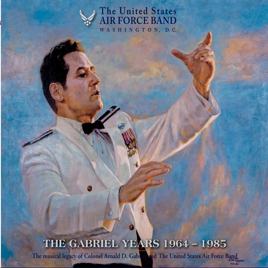 The USAF Band celebrates their Conductor Emeritus, Colonel Arnald D. Gabriel, with this set of classic archive recordings, re-mastered and re-released on this two-disc set. 