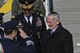 Defense Secretary Jim Mattis greets ROK air force Lt. Gen. Won, In-Choul, ROKAF Operations Command commander, as he arrives at Osan Air Base, Republic of Korea, Feb. 2, 2017. Mattis’ visit to the ROK, the first such visit in his tenure as secretary of defense, comes in light of a year of strong provocations from North Korea, affirming the ironclad commitment the U.S. has in strengthening its robust alliance with the ROK. (U.S. Air Force photo by Staff Sgt. Victor J. Caputo)