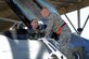 Maj. Gen. Scott Zobrist, the Ninth Air Force commander, shakes hands with Airman 1st Class Michael Gradecki, a 20th Aircraft Maintenance Squadron crew chief, as he prepares for takeoff at Shaw Air Force Base, S.C., Dec. 1, 2016. Zobrist assumed command of Ninth AF in May 2016 and has held staff positions at the Air Staff, Air Combat Command and U.S. Forces Japan. (U.S. Air Force photo/Airman 1st Class Kelsey Tucker)