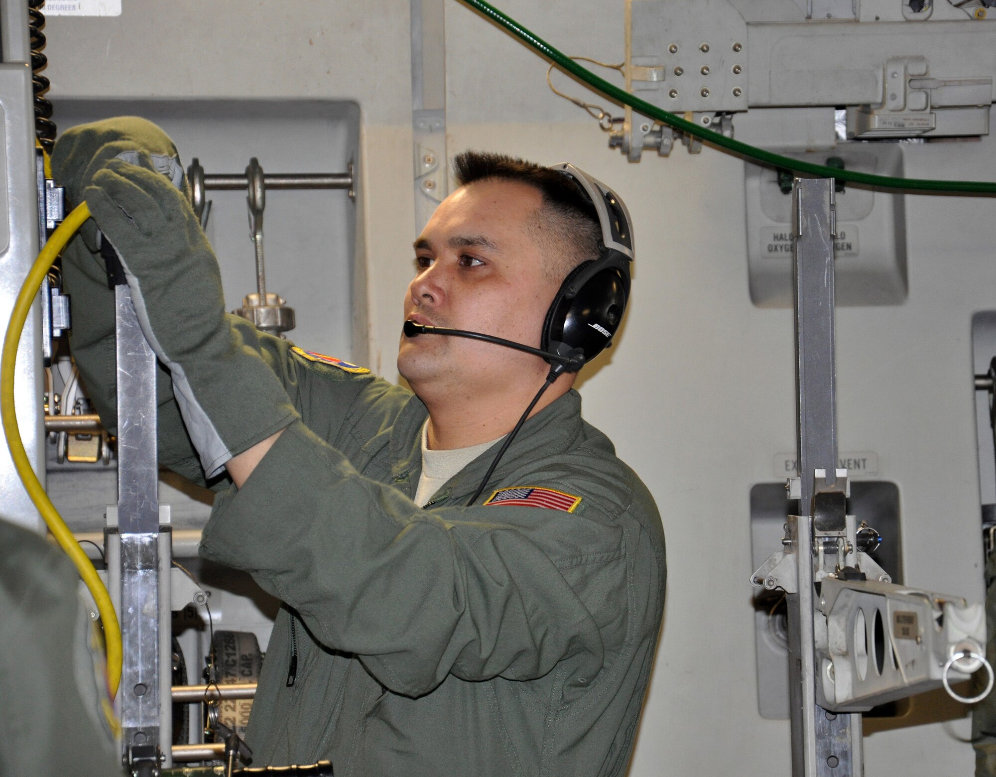 Staff Sgt. Charles Kilgore, 445th Aeromedical Evacuation Squadron aerospace medical technician, is the 445th Airlift Wing February Spotlight Performer. (U.S. Air Force photo/Shamae Jones)