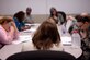 Gayle Kenyon, 97th Medical Operation Squadron health promotion coordinator, explains the schedule of the Group Lifestyle Balance program to the participants, Jan. 31, 2017 at Altus Air Force Base. The class is a 12 week program that focuses on maintaining a healthy long-term lifestyle to keep a targeted weight rather than a temporary weight loss diet. (U.S. Air Force photo by Airman 1st Class Cody Dowell/released)  