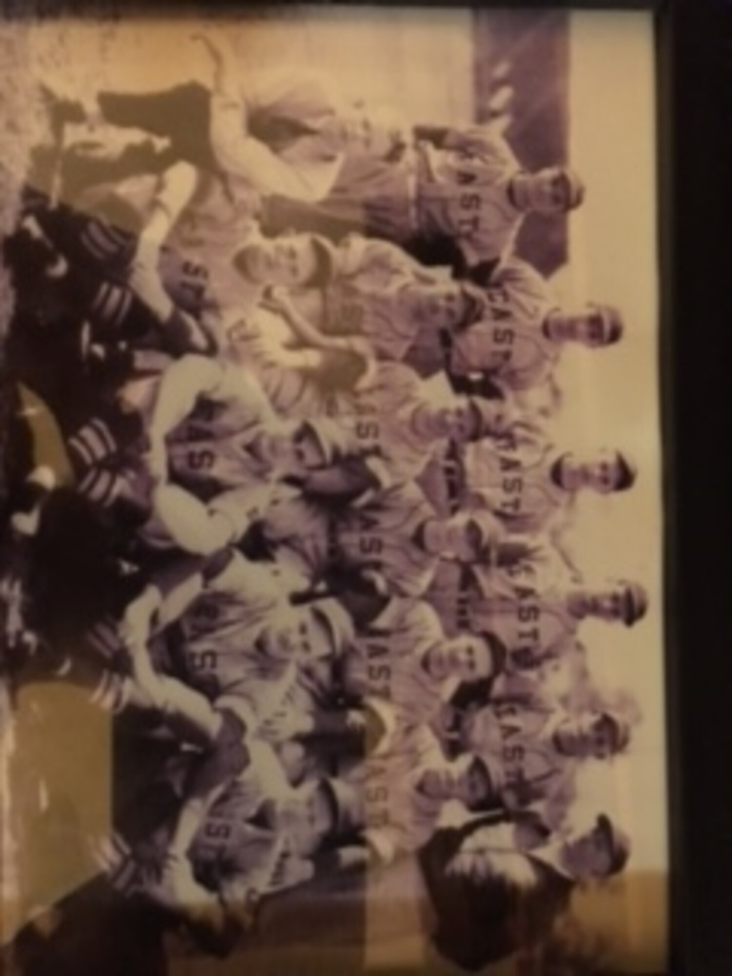 Howard Tanksley, third row second from right, takes a photo with his high school baseball team in 1936. Tanksley is the grandfather of Staff Sgt. Patrick Bell, 33rd Operation Support Squadron aircrew flight equipment technician. From an early age he instilled love for the sport of baseball and love for his country, both of which he still values to this day. (Courtesy Photo)