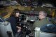 Col. Brian Bowman, Commander, 914th Airlift Wing, sits on the flight deck of the newly arrived KC-135 with Lt. Governor Kathy Hochul following its official arrival ceremony, February 2, 2017, Niagara Falls Air Reserve Station, N.Y. The arrival of the Stratotanker marks the beginning of a transition for the 914th, from an Airlift Wing to an Air Refueling Wing. (U.S. Air Force photo by Tech. Sgt. Stephanie Sawyer)