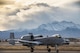 An A-10C Thunderbolt II from the 74th Fighter Squadron taxis down the runway during Green Flag-West 17-03 Jan. 23, 2017, at Nellis Air Force Base, Nev. The 74th FS brought 12 A-10s to GFW in support of a joint, large-force, combat-readiness exercise for close air support integration training. (U.S. Air Force photo/Staff Sgt. Ryan Callaghan)