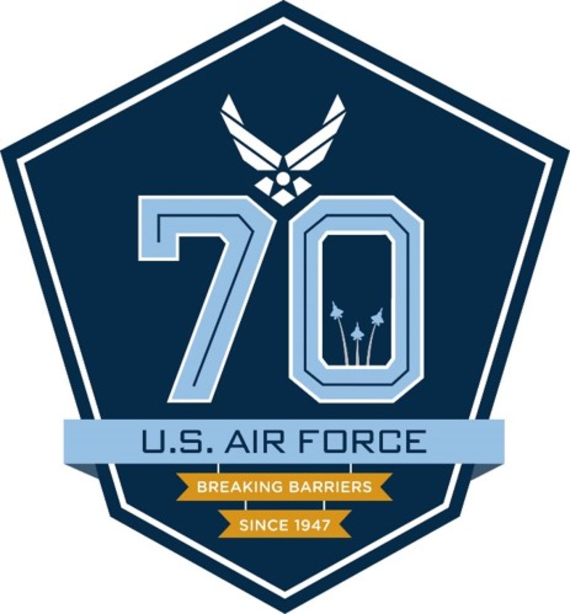 Air Force 70th anniversary logo. Air Force graphic