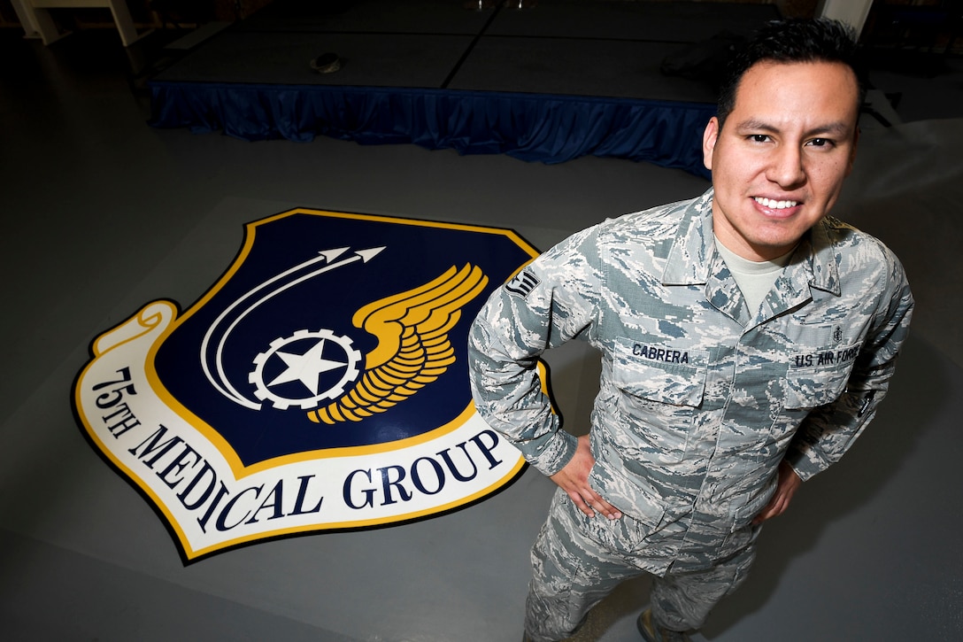 Staff Sgt. Ismael Cabrera, 75th Medical Support Squadron, NCOIC, Command Support Staff. Cabrera will depart Hill AFB in August to attend Commissioned Officer Training at Maxwell AFB, Alabama. (U.S. Air Force photo by Paul Holcomb) 
