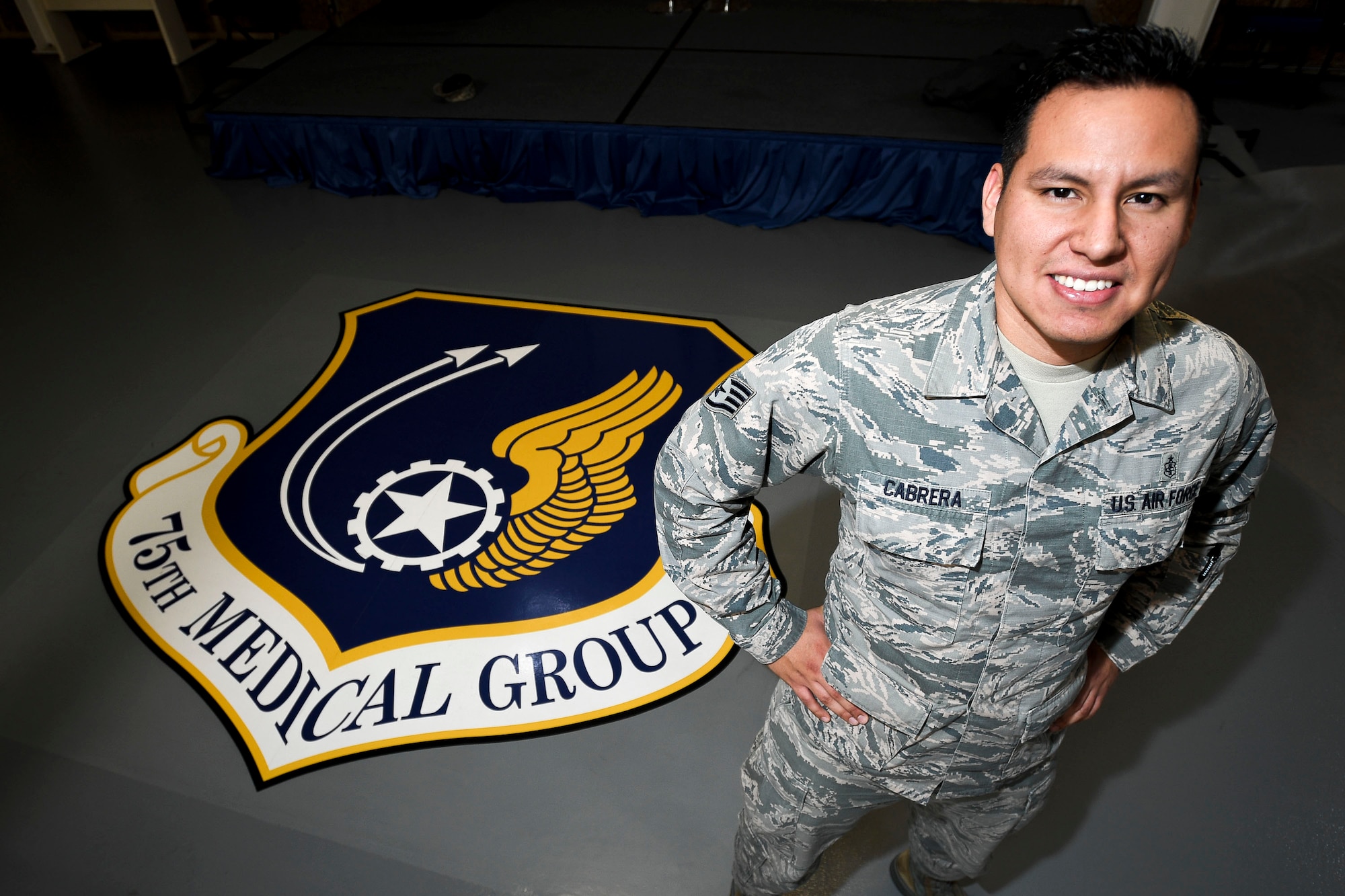 Staff Sgt. Ismael Cabrera, 75th Medical Support Squadron, NCOIC, Command Support Staff. Cabrera will depart Hill AFB in August to attend Commissioned Officer Training at Maxwell AFB, Alabama. (U.S. Air Force photo by Paul Holcomb) 