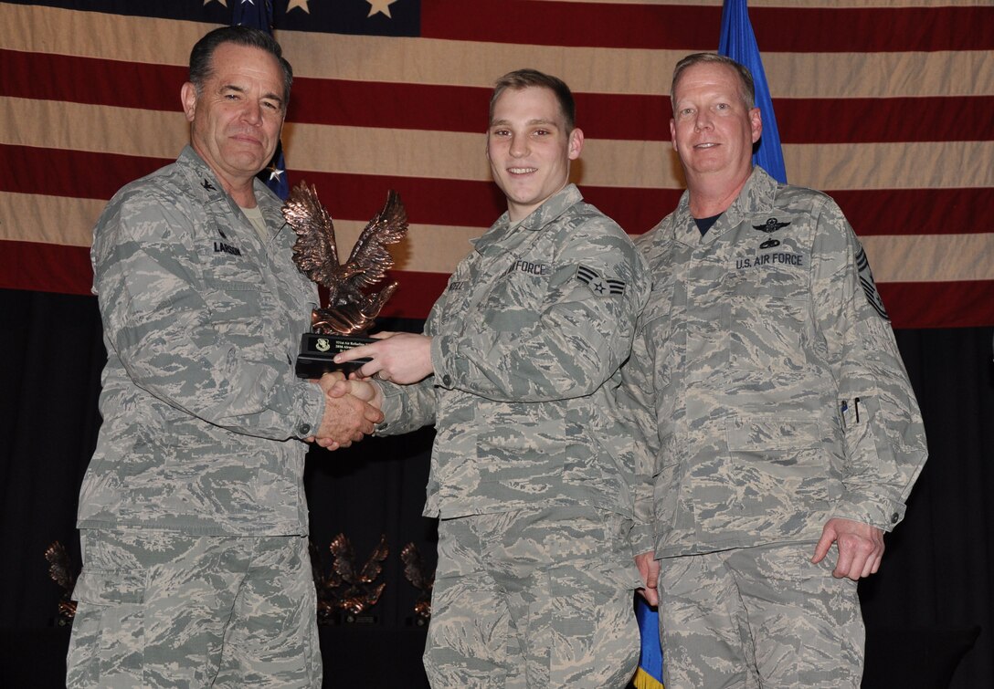 Winner, Airman of the Year, Senior Airman James Mizell, 931 MXS.