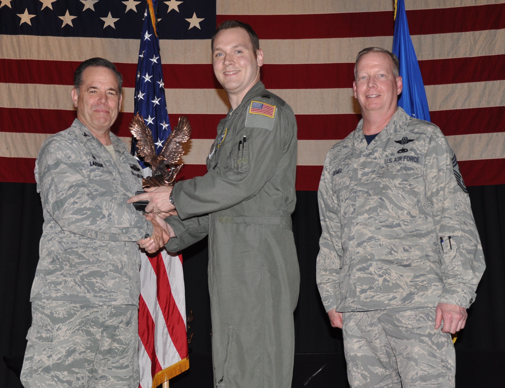 Winner, Company Grade Officer of the Year, Capt. Nick Johnson, 18 ARS