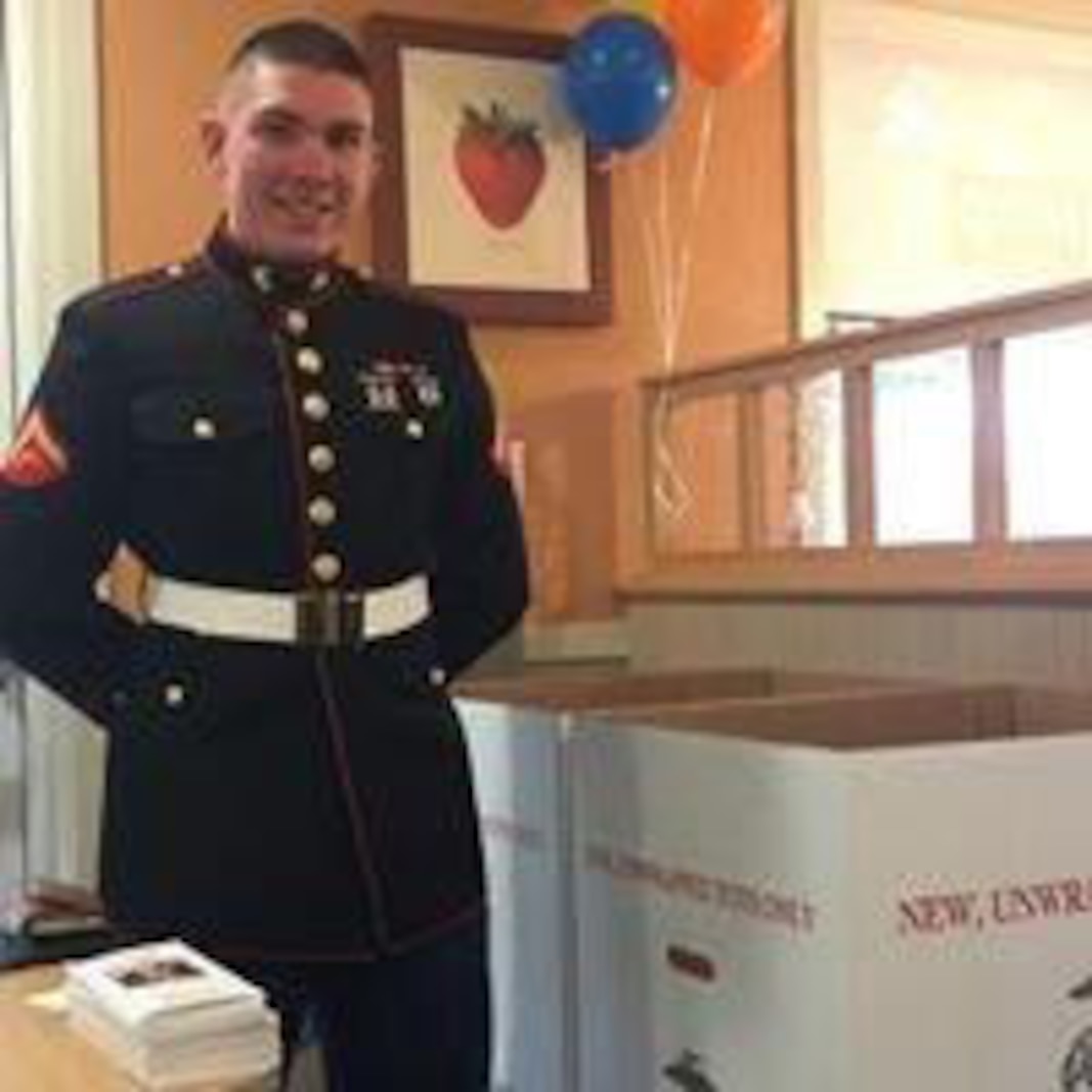 Quantico Marine volunteer for the 2016 Toys for Tots Campaign