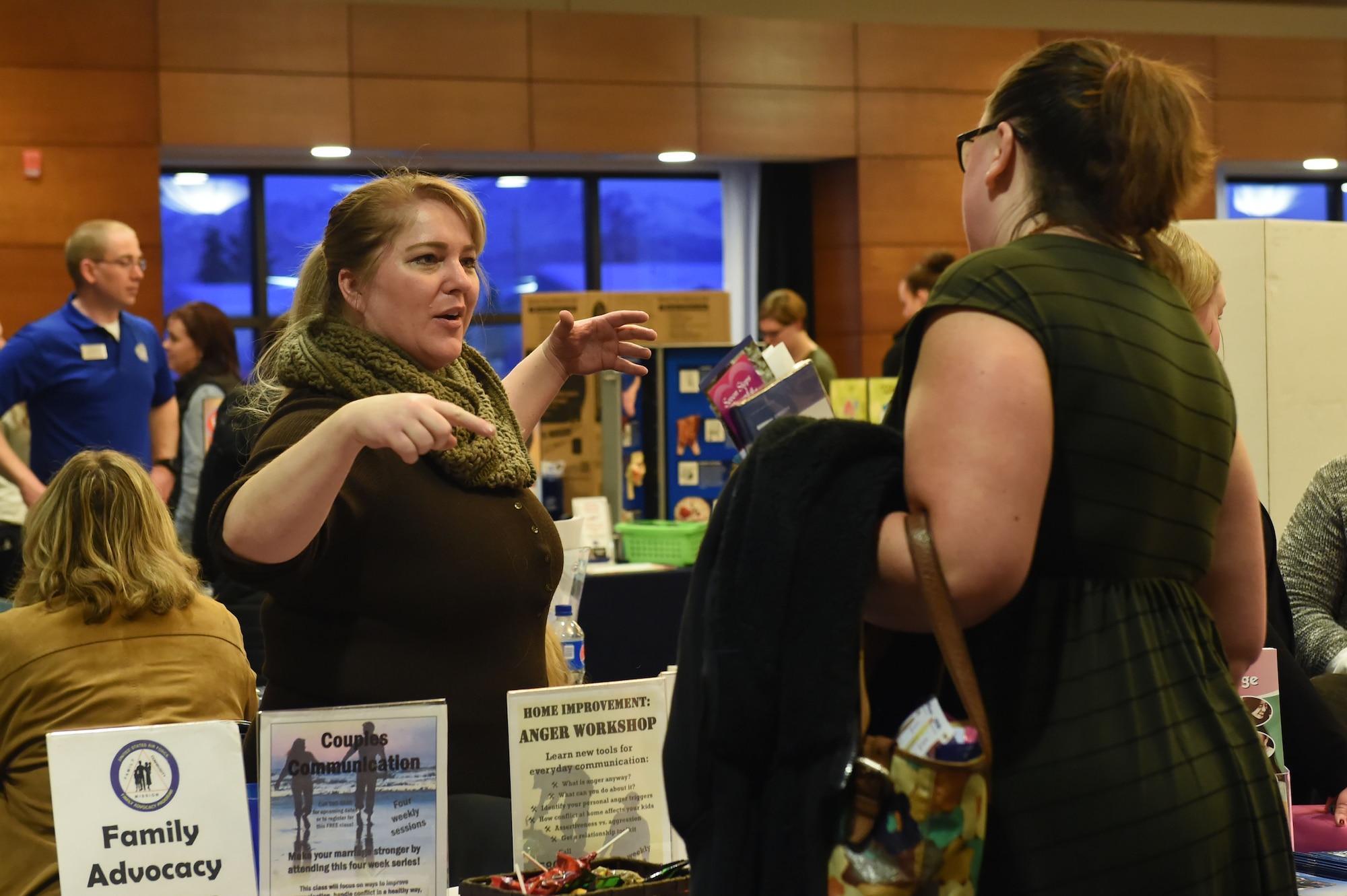 The 673d Medical Group hosts a “Girls’ Night Out” event at the Arctic Warrior Events Center at Joint Base Elmendorf-Richardson, Feb. 2. “Girls’ Night Out” was designed to bring the women of JBER information about health care in a fun and relaxed way. The event offered information booths from over 30 different organizations, spa treatments, free food and prizes. 