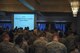 U.S. Air Force members and civilian attendees bow their heads to pray during a spiritual resiliency luncheon at Kunsan Air Base, Republic of Korea, Feb. 7, 2017. In 1953, members of the Senate and House prayer groups established, with President Eisenhower, the first presidential prayer breakfast. Kunsan continued the tradition and invited Maj. Gen. Dondi E. Costin, chief of chaplains, Headquarters U. S. Air Force, the Pentagon, Washington, D.C., to speak about spiritual resilience. (U.S. Air Force photo by Senior Airman Colville McFee/Released)