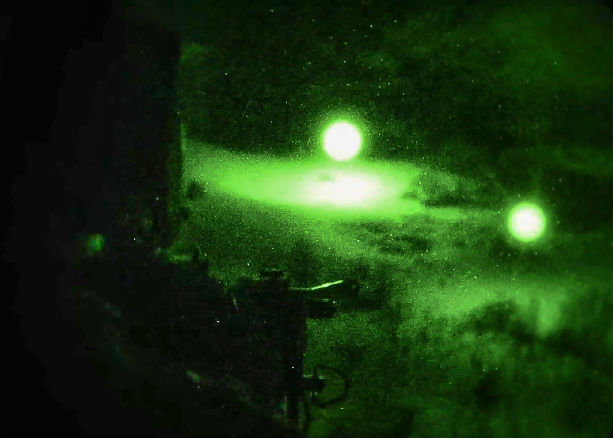A U.S. special-mission aviator assigned to the 7th Special Operations Squadron fires a CV-22 Osprey ramp mounted weapons system, a .50-caliber GAU-21 heavy machine gun, at targets on Slunj Range, Croatia, Jan. 31, 2017. Slunj Range is part of the country’s Multi-national Aviation Training Complex, one of several MATC sites which provide 352d Special Operation Wing aircrews unique environments to achieve low-level flying, low-visibility landing, long-range infiltration/exfiltration and weapons system training objectives and develop tactics, techniques and procedures. (U.S. Air Force photo/1st Lt. Chris Sullivan)
