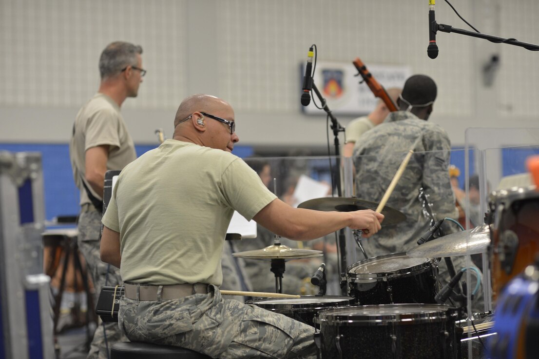 MCGHEE TYSON AIR NATIONAL GUARD BASE, Tenn. - The Air National Guard's foremost 572nd Air Force Band, or "Band of the South" - its 41 musicians - perform their final practice session at the I.G. Brown Training and Education Center's Wilson Hall here May 28, before they kick off a fresh and tuneful, summer 2014 tour. The Band of the South will appear for nearly a dozen, toe-tapping concerts June 28 through July 4, including Virginia Beach, Va., Charleston Harbor, S.C., and Panama City Beach, Fla.  (U.S. Air National Guard photo by Master Sgt. Kurt Skoglund/Released)