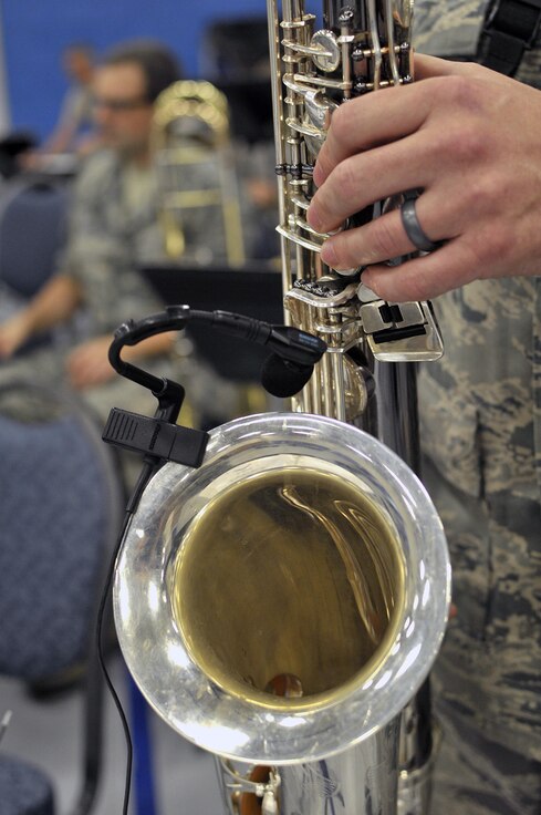 MCGHEE TYSON AIR NATIONAL GUARD BASE, Tenn. - The Air National Guard's foremost 572nd Air Force Band, or "Band of the South" - its 41 musicians - perform their final practice session at the I.G. Brown Training and Education Center's Wilson Hall here May 28, before they kick off a fresh and tuneful, summer 2014 tour. The Band of the South will appear for nearly a dozen, toe-tapping concerts June 28 through July 4, including Virginia Beach, Va., Charleston Harbor, S.C., and Panama City Beach, Fla. (U.S. Air National Guard photo by Master Sgt. Mike R. Smith/Released)