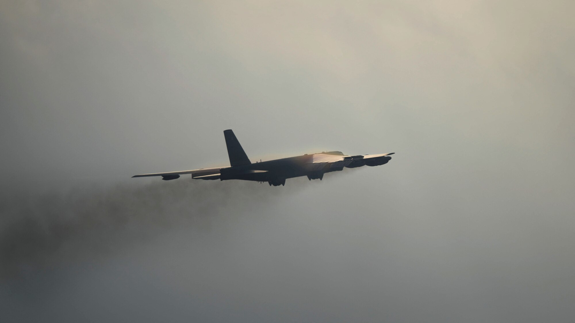 A B-52 Stratofortress takes off for Combat Hammer at Barksdale Air Force Base, La., Feb. 8, 2017. Combat Hammer is an Air-to-Ground Weapon System Evaluation Program which evaluates the accuracy, precision and effectiveness of munitions employment. (U.S. Air Force photo/Airman 1st Class Stuart Bright)