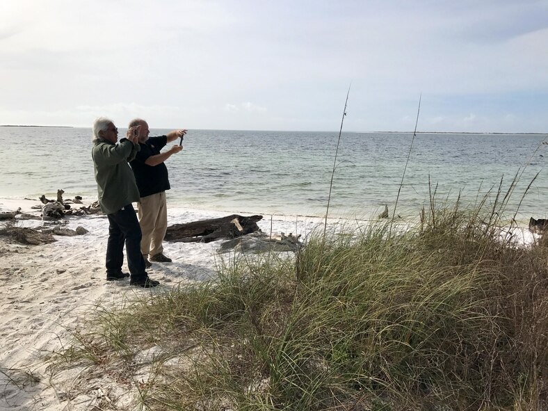 U.S. Air Force Col. Michael Hernandez, 325th Fighter Wing commander, stands with his staff and representatives from Native American tribes during the first-ever Tyndall AFB tribal historic preservation meeting Jan. 18, 2017. Base leaders discussed a number of issues with the tribal representatives, improving relations and developing plans to improve coordination and consultations in the future. (U.S. Air Force photo by 2nd Lt. Nathanael Callon/Released)