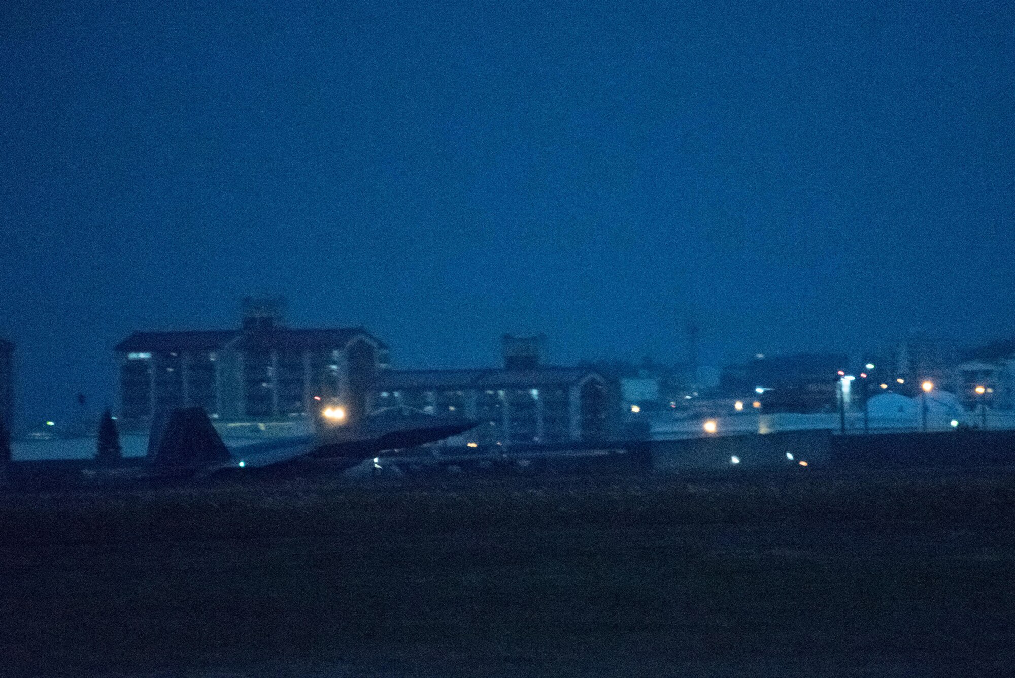 U.S. Air Force F-22 Raptors from the 90th Fighter Squadron stop at Kadena Air Base, Japan, Feb. 7, 2017, before traveling to Royal Australian Air Force Base, Tindal. The agreement between the U.S. and Australia underscores the U.S. commitment to the Indo-Asia-Pacific region.  (U.S. Air Force photo by Senior Airman Omari Bernard/Released)