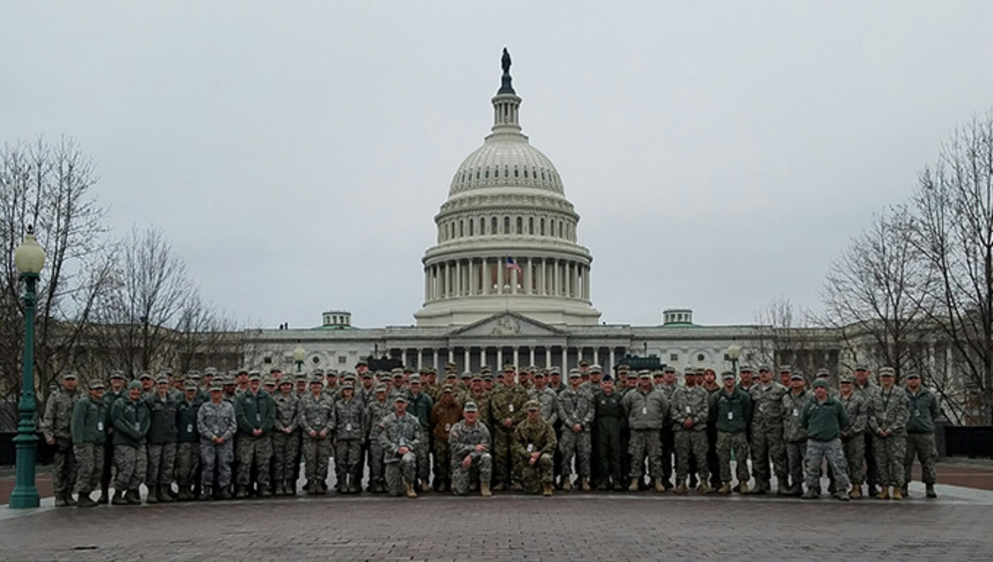 Airmen and Soldiers from the West Virginia National Guard specialized units, including the Chemical, Biological, Radiological, Nuclear and high yield Explosive, or CBRNE, Enhanced Response Force Package (CERFP), ANG Fatality & Services Recovery Response Team (FRST) and the Joint Incident Site Communications Capability (JISCC), deployed in support of tthe 58th Presidential Inauguration, Washington, D.C., January 20, 2017.