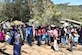 Patients wait outside a school in Estancia, La Paz, to receive basic medical care from a team of Honduran and U.S. personnel during a two-day Medical Readiness Training Exercise, Jan. 31. Personnel from the Joint Task Force-Bravo Medical Element worked side by side with local nurses and physicians, as well as Honduran soldiers to provide the population with immunizations, preventive medicine, dental services, basic medical care and pharmacy services. (U.S. Army photo by Maria Pinel)