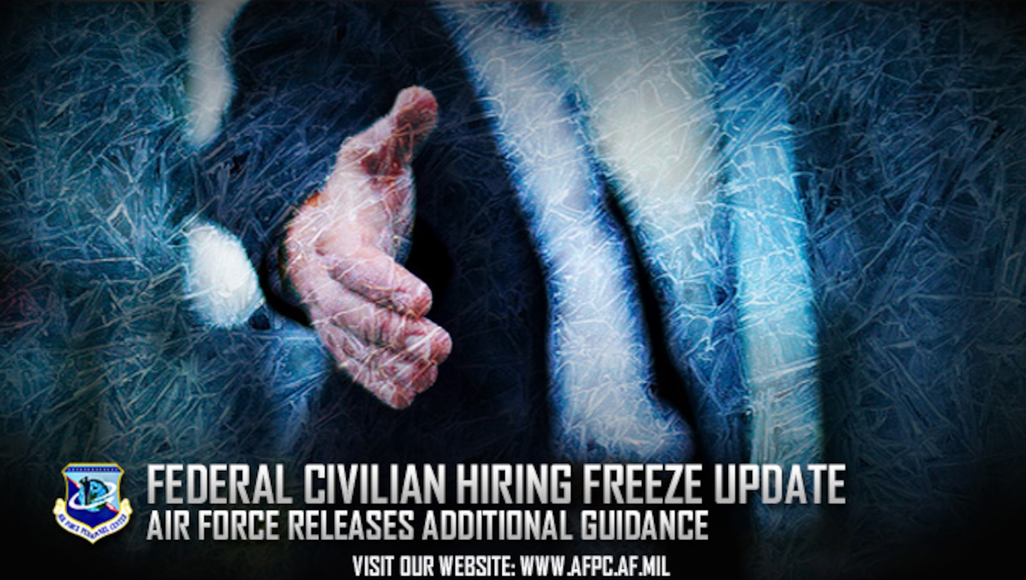 The Air Force has released additional guidance in regard to the federal civilian hiring freeze implemented Jan. 23. (U.S. Air Force graphic by Staff Sgt. Alexx Pons)