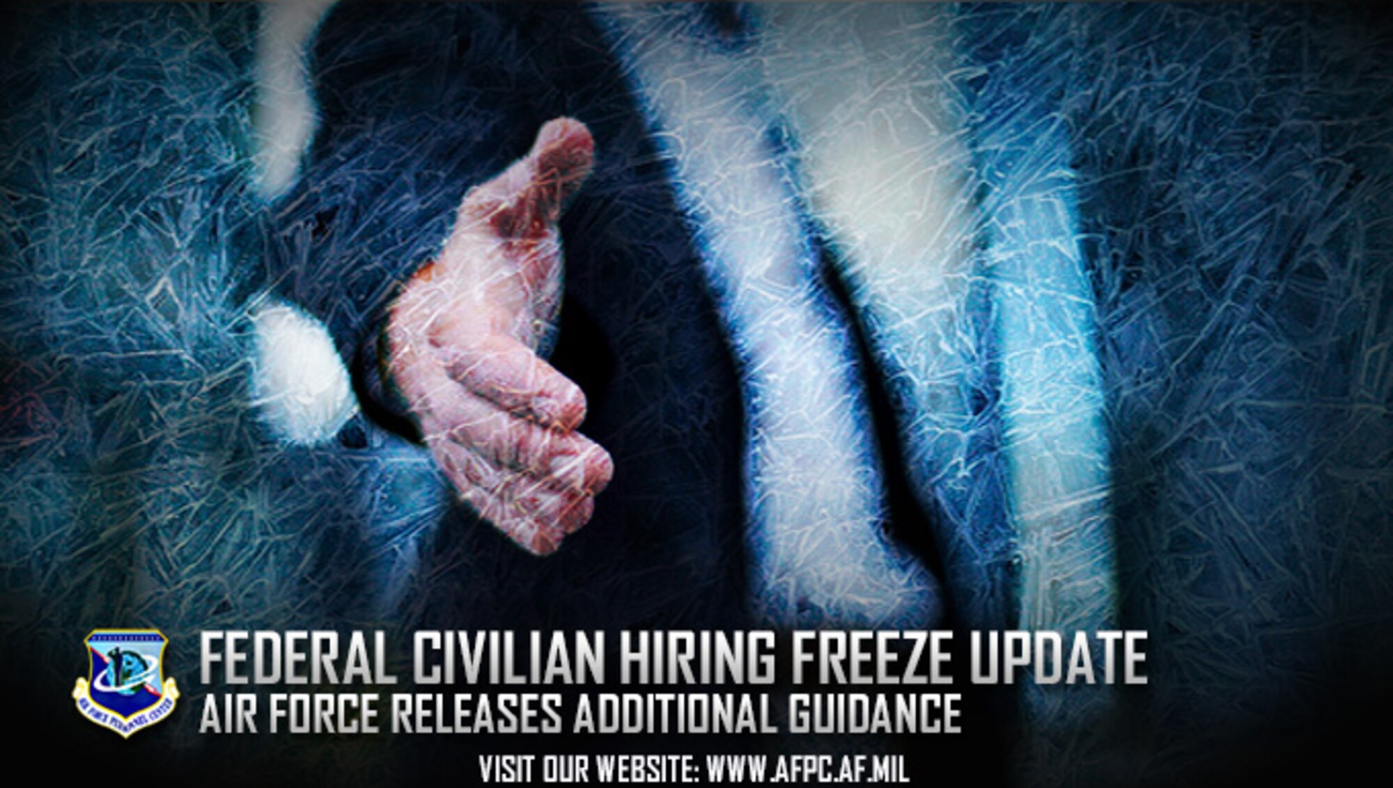 The Air Force has released additional guidance in regard to the federal civilian hiring freeze implemented Jan. 23. (U.S. Air Force graphic by Staff Sgt. Alexx Pons)