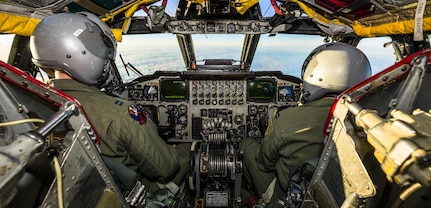 A B-52H Stratofortress flies above the clouds of North Dakota airspace, Jan. 31, 2017. During the mission, the crew ran simulated close air support scenarios, preparing them to support Operation Inherent Resolve with B-52 firepower.