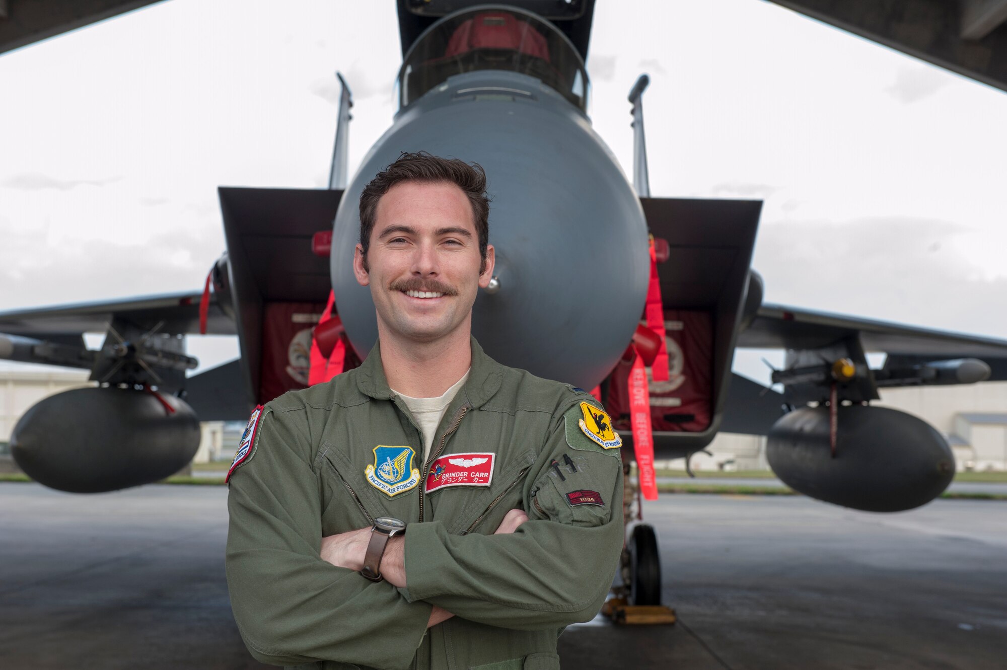 U.S. Air Force 1st Lt. Jordan Carr is a fighter pilot with the 67th Fighter Squadron. As a fighter pilot, Carr assists with maintaining peace and stability in the Indo-Asia-Pacific Region. Carr has wanted to be a fighter pilot since he was in the fifth grade. Now, almost 16 years later, Carr has finally achieved his childhood goal of becoming a fighter pilot for the U.S. Air Force. (U.S. Air Force photo by Senior Airman Lynette M. Rolen/Released)
