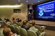 Dr. Rodney Miller, senior leader executive and chief scientist for Air Force Global Strike Command at Barksdale Air Force Base, Louisiana, speaks at Air Force Institute of Technology at Wright-Patterson AFB, Ohio, Jan. 26 2017.  Miller is an AFIT alum who earned a Master of Science in Nuclear Engineering in 1993 and a doctorate in Applied Physics in 1998.
