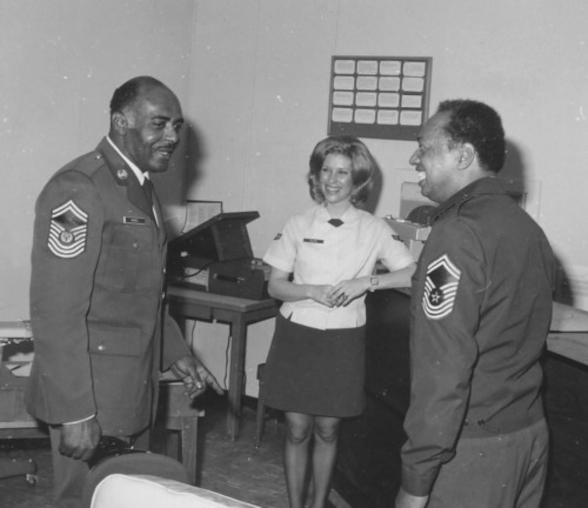 Chief Master Sgt. Thomas N. Barnes visits Turkey in 1976 with Chief Master Sgt. J.M. Huckless. (Photo courtesy of the Tinker History Office)