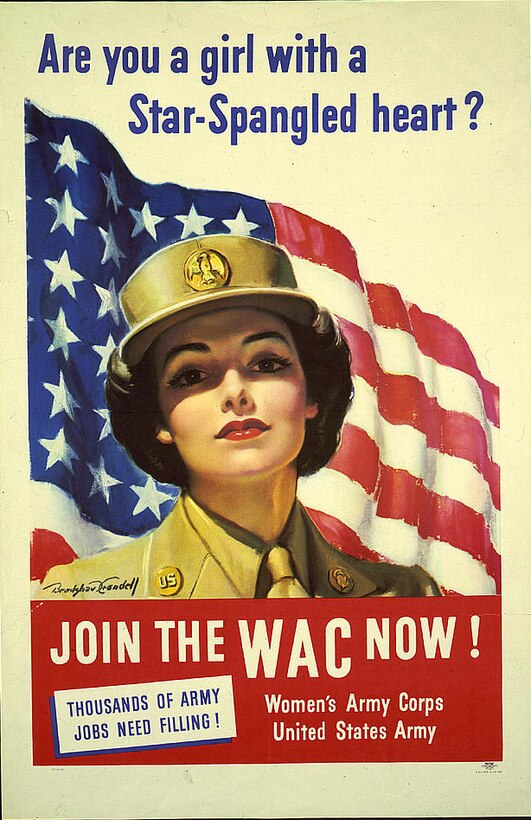 Women's Army Corps recruiting poster, 1943. Army graphic