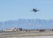 A QF-16 drone flies over Holloman Air Force Base, N.M., on Feb. 10, 2017. Lt. Col. Ronald King, the 82nd Aerial Targets Squadron, Det. 1 commander, piloted the drone during the first flight at Holloman since the transition from QF-4 Phantoms to QF-16s. The QF-16 serves as a full-scale aerial target to test next-generation weapons systems. (U.S. Air Force photo by Senior Airman Emily Kenney)