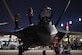 Maintainers with the 27th Aircraft Maintenance Unit out of Joint Base Langley-Eustis, Va., check for structural damages on an F-22 Raptor during Red Flag 17-1 at Nellis Air Force Base, Nev., Jan. 27, 2017. If damages are found, low observable aircraft structure technicians must repair them to ensure the aircraft maintains its stealth capability. (U.S. Air Force photo by Staff Sgt. Natasha Stannard)