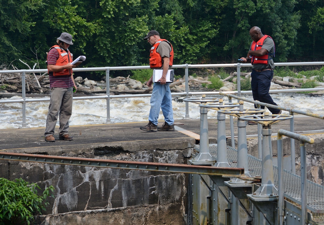 What do engineers do?  They're problem solvers. Just like these Wilmington District engineers who inspect Lock and Dam 1 on the Cape Fear River each year. But that's not all they do. During National Engineers Week you can find out more about the world of engineering and what engineers do by going to the following website; http://www.discovere.org/discover-engineering