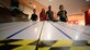 Adults and children race building-block cars they created during a “Young Engineer Camp” event Feb. 11, 2017, on RAF Mildenhall England. The Airman and Family Readiness Center hosted the event for families of the Exceptional Family Member Program. (U.S. Air Force photo by Senior Airman Christine Halan) 