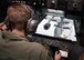 Staff Sgt. Jeremy Rigg, a KC-10A Extender air refueling boom operator from the 70th Air Refueling Squadron, practices refueling a C-17 Globemaster III over the Pacific Ocean Feb. 14, 2017. The drill-weekend training was part of the 349th Air Mobility Wing’s exercise Patriot Wyvern, which emphasized hands-on job skills training. (U.S. Air Force photo/Lt. Col. Robert Couse-Baker)