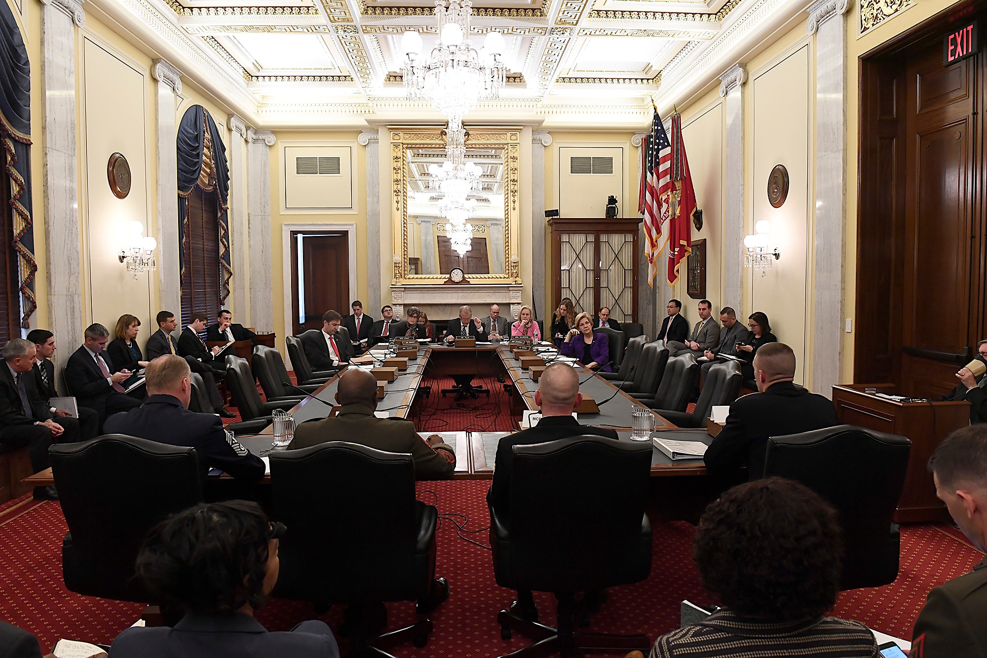 Chief Master Sgt. of the Air Force James A. Cody testifies before the Senate Armed Services Subcommittee on Personnel in Washington, D.C., Feb. 14, 2017. In his comments, Cody talked about compensation and growing the force.  This is the last Congressional hearing for Cody before he retires from the Air Force.  (U.S. Air Force photo/Scott M. Ash)