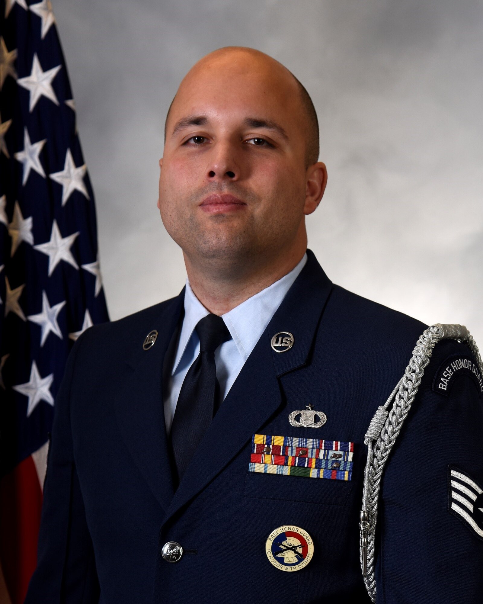 Staff Sgt. Shawn Modjtabai of the 225th Air Defense Squadron wins the Washington Air National Guard Honor Guard Program Manager of the Year award.
