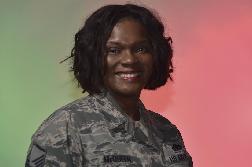 Master Sgt. Denise McQueen, 628th Air Base Wing Executive Support superintendent. 